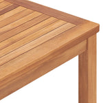 HKH Mesa de Jantar P/ Jardim 160x80x77 Madeira de Teca Maciça - Marrom