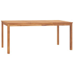 HKH Mesa de Jantar para Jardim Madeira Teca Maciça - Marrom