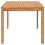 HKH Mesa de Jantar para Jardim Madeira Teca Maciça - Marrom
