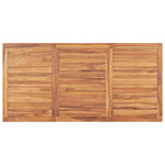 HKH Mesa de Jantar para Jardim Madeira Teca Maciça - Marrom