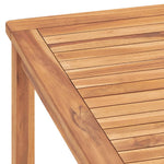 HKH Mesa de Jantar para Jardim Madeira Teca Maciça - Marrom