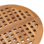 HKH Mesa de Jardim Dobrável 50x50x50 Cm Madeira de Teca Maciça - Marrom