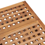 HKH Mesa de Jardim Dobrável 50x50x50 Cm Madeira de Teca Maciça - Marrom