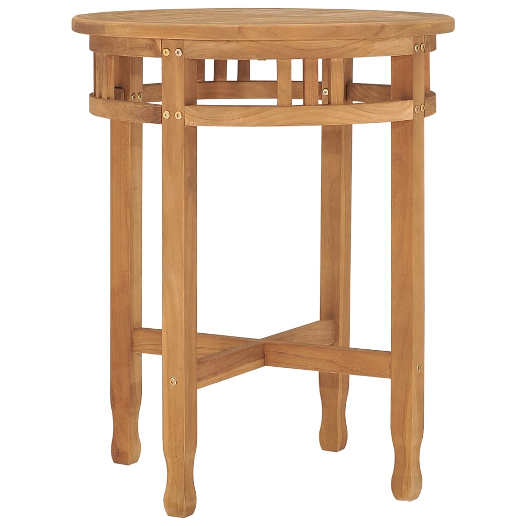 HKH Mesa de Bar de Madera de Teca Maciza