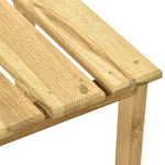 HKH Mesa de Espreguiçadeira 30x30x26 Cm Madeira de Pinho Impregnada - Verde