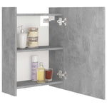 HKH Armario Baño C/ Espejo en Cemento - Gris