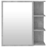 HKH Armario Baño C/ Espejo en Cemento - Gris