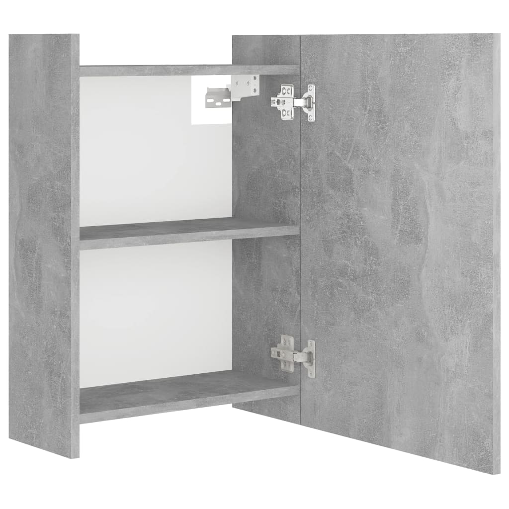 HKH Armario Baño C/ Espejo en Cemento - Gris