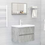 HKH Espejo de Baño para Colgar en la Pared de Cemento - Gris