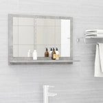 HKH Espejo de Baño para Colgar en la Pared de Cemento - Gris