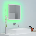 HKH Espelho de Casa de Banho com LED Acrílico - 40x8,5x37 Cm - Branco