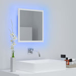 HKH Espelho de Casa de Banho com LED Acrílico - 40x8,5x37 Cm - Branco