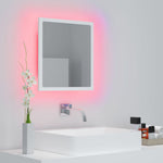 HKH Espelho de Casa de Banho com LED Acrílico - 40x8,5x37 Cm - Branco