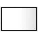 HKH Espelho de Casa de Banho com LED Acrílico - 60x8,5x37 Cm - Preto