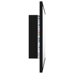 HKH Espelho de Casa de Banho com LED Acrílico - 60x8,5x37 Cm - Preto