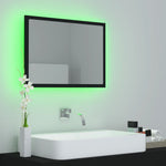HKH Espelho de Casa de Banho com LED Acrílico - 60x8,5x37 Cm - Preto