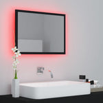 HKH Espelho de Casa de Banho com LED Acrílico - 60x8,5x37 Cm - Preto