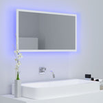HKH Espejo de Baño C/ LED Acrílico - 80x8,5x37 Cm - Blanco