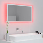 HKH Espejo de Baño C/ LED Acrílico - 80x8,5x37 Cm - Blanco