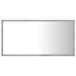 Espejo de baño HKH con LED acrílico en cemento - 80x8,5x37cm - Gris