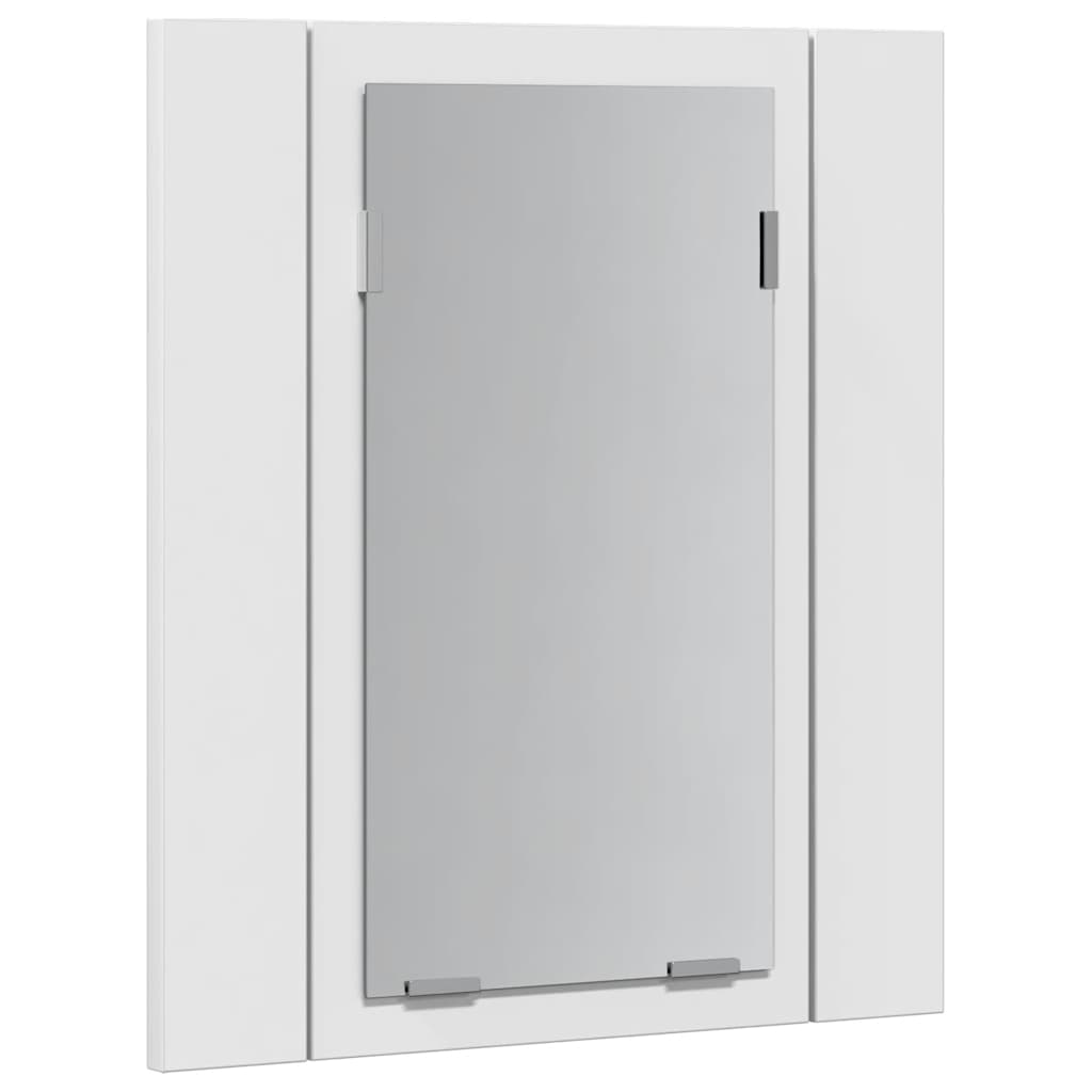 HKH Armario con Espejo para Baño LED Acrílico - 40x12x45 Cm - Blanco