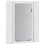 HKH Armario con Espejo para Baño LED Acrílico - 40x12x45 Cm - Blanco