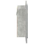 HKH Armario con Espejo para Baño LED Acrílico en Cemento - Gris