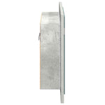 HKH Armario con Espejo para Baño LED Acrílico en Cemento - Gris