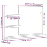 HKH Espejo de Baño - 60x10,5x45 Cm - Blanco