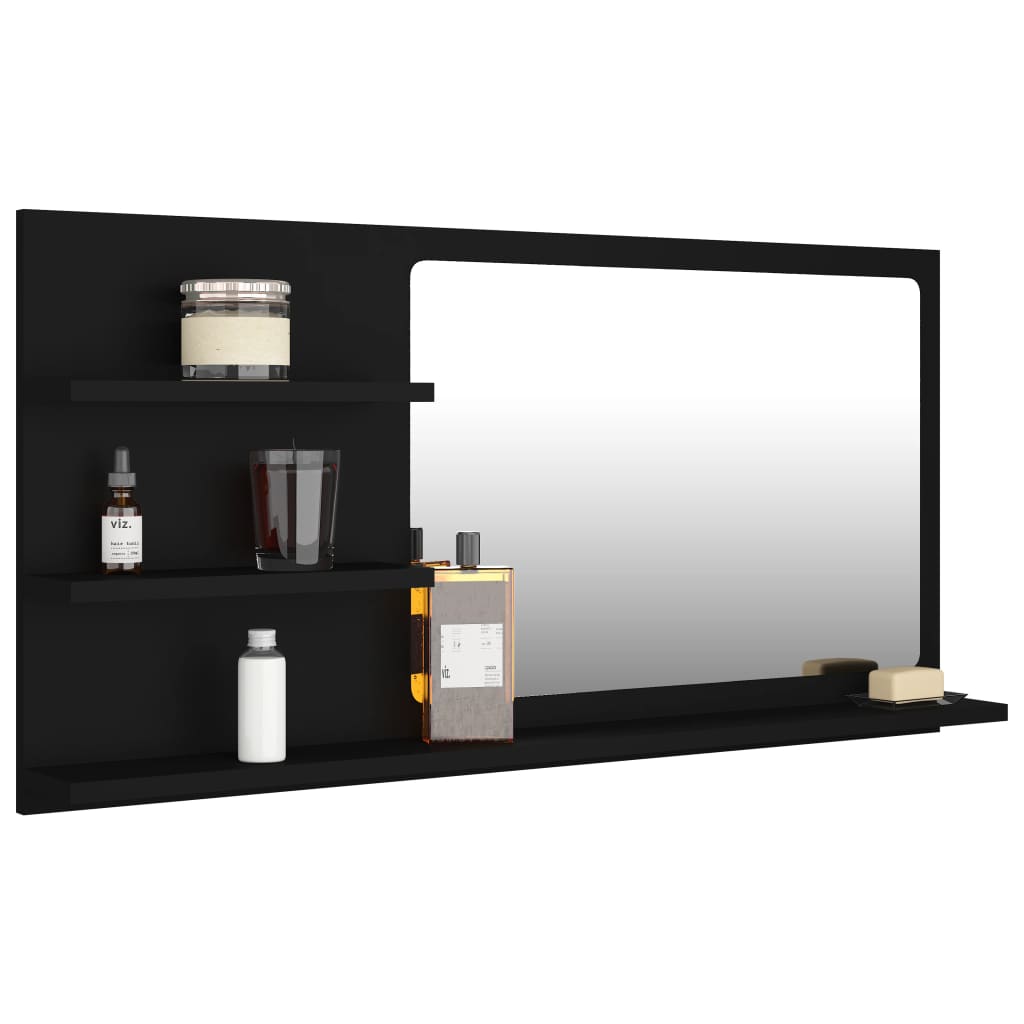 HKH Espejo de Baño - 90x10,5x45 Cm - Negro