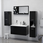 HKH Espelho de Casa de Banho - 90x10,5x45 Cm - Preto