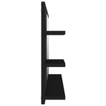 HKH Espelho de Casa de Banho - 90x10,5x45 Cm - Preto
