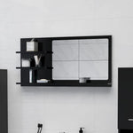 HKH Espelho de Casa de Banho - 90x10,5x45 Cm - Preto