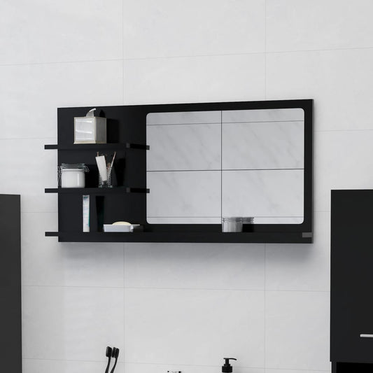 HKH Espelho de Casa de Banho - 90x10,5x45 Cm - Preto