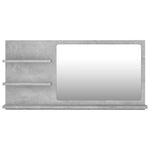 HKH Espejo de baño de cemento - 90x10,5x45 cm - Gris