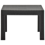 HKH Mesa de Jardim 58x58x41 Cm Vime Pp - Antracite