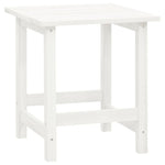 HKH Cadeira de Jardim Adirondack com Mesa Madeira de Abeto - Branco