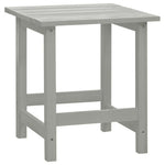HKH Cadeira de Jardim Adirondack com Mesa Madeira de Abeto - Cinzento