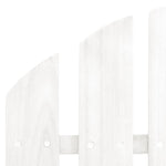 HKH Cadeira de Jardim Adirondack C/ Otomano e Mesa Abeto - Branco