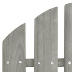 HKH Cadeira de Jardim Adirondack C/ Otomano e Mesa Abeto - Cinzento