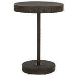 HKH 5 Pcs Conjunto de Bar P/ Jardim com Almofadões Vime Pe Castanho - Marrom