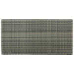 HKH 5 Pcs Conjunto de Bar P/ Jardim C/ Almofadões Vime Pe - Cinzento