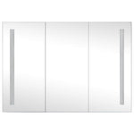 HKH Armario con espejo para baño con LED - 89x14x62 cm
