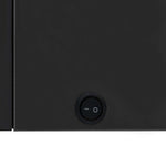 HKH Armario con espejo para baño con LED - 89x14x62 cm