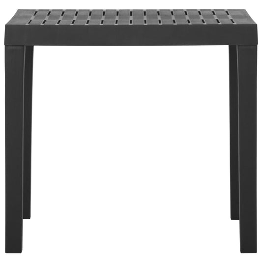HKH Mesa de Jardim 79x65x72 Cm Plástico - Cinzento