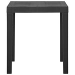 HKH Mesa de Jardim 79x65x72 Cm Plástico - Cinzento