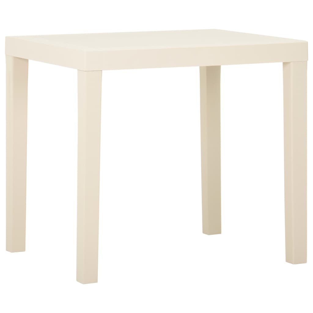 HKH Mesa de Jardín 79x65x72 Cm Plástico - Blanco
