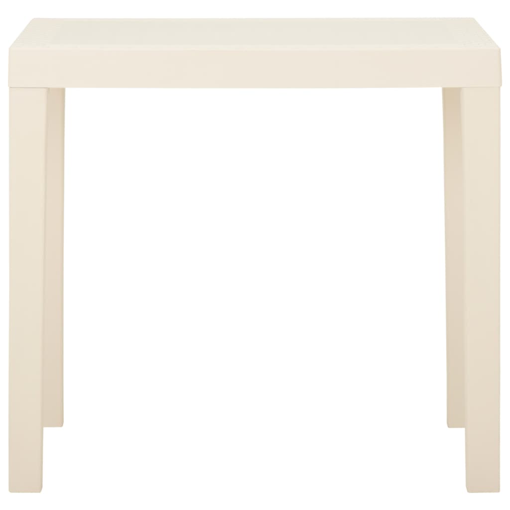 HKH Mesa de Jardín 79x65x72 Cm Plástico - Blanco