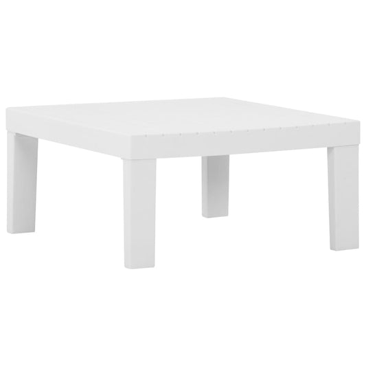 HKH Mesa Lounge de Jardim Plástico - Branco