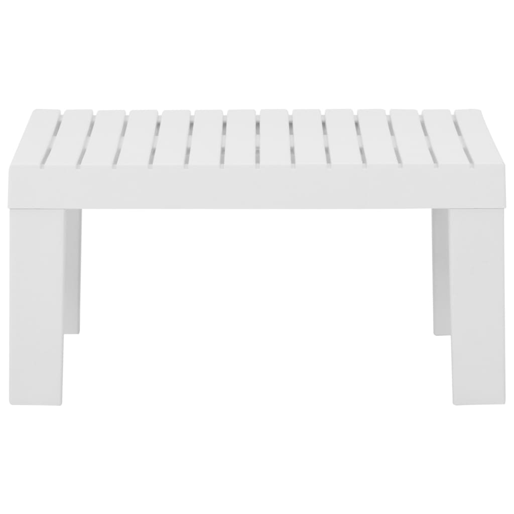 HKH Mesa Lounge de Jardim Plástico - Branco